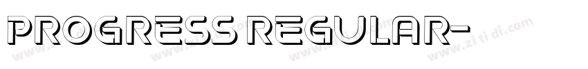 Progress Regular字体转换